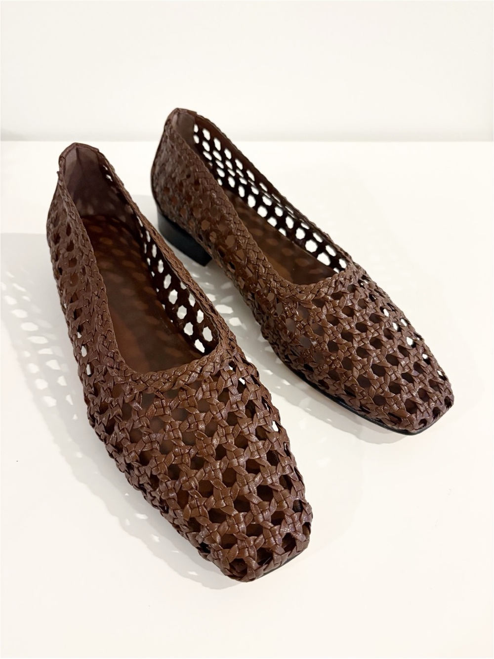 Rails || Cortona Woven Ballet Flats Dark Brown 41 US 11